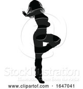 Vector Illustration of Street Dance Dancer Silhouette by AtStockIllustration