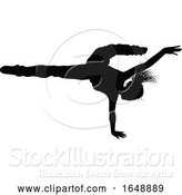 Vector Illustration of Street Dance Dancer Silhouette by AtStockIllustration