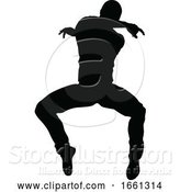 Vector Illustration of Street Dance Dancer Silhouette by AtStockIllustration