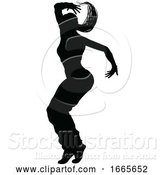 Vector Illustration of Street Dance Dancer Silhouette by AtStockIllustration