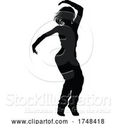 Vector Illustration of Street Dance Dancer Silhouette by AtStockIllustration