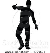 Vector Illustration of Street Dance Dancer Silhouette by AtStockIllustration