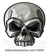 Vector Illustration of Stylised Human Skull by AtStockIllustration