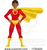 Vector Illustration of Superhero Asian Guy by AtStockIllustration