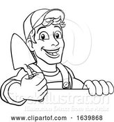 Vector Illustration of Trowel Construction Site Builder Handyman by AtStockIllustration