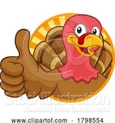 Vector Illustration of Turkey Thanksgiving or Christmas Character by AtStockIllustration