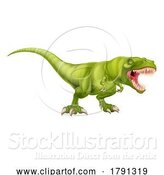 Vector Illustration of Tyrannosaurus T Rex Dinosaur Roaring by AtStockIllustration