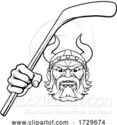 Vector Illustration of Viking Ice Hockey Sports Mascot by AtStockIllustration