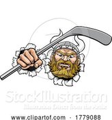 Vector Illustration of Viking Ice Hockey Sports Mascot by AtStockIllustration
