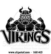 Vector Illustration of Viking Sports Mascot by AtStockIllustration