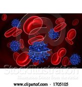 Vector Illustration of Virus Blood Cells Molecules Illustration by AtStockIllustration