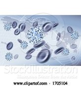 Vector Illustration of Virus Cells Viral Spread Pandemic Map Concept by AtStockIllustration