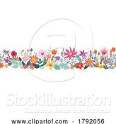 Vector Illustration of Wild Flowers Seamless Abstract Pattern Design by AtStockIllustration