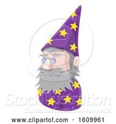 Vector Illustration of Wizard Avatar People Icon by AtStockIllustration