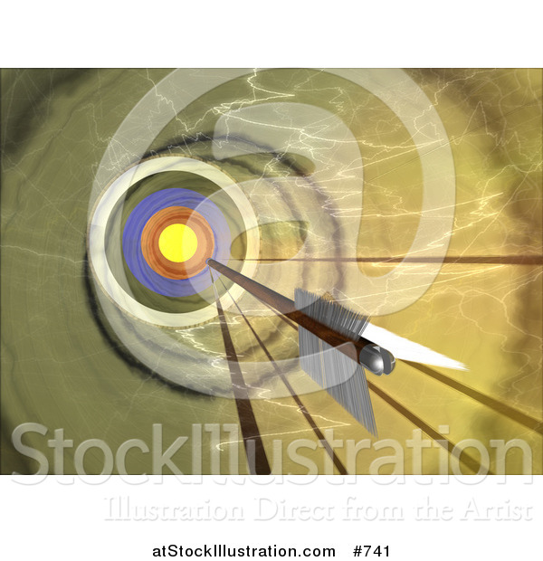 Illustration of a Dart near the Target