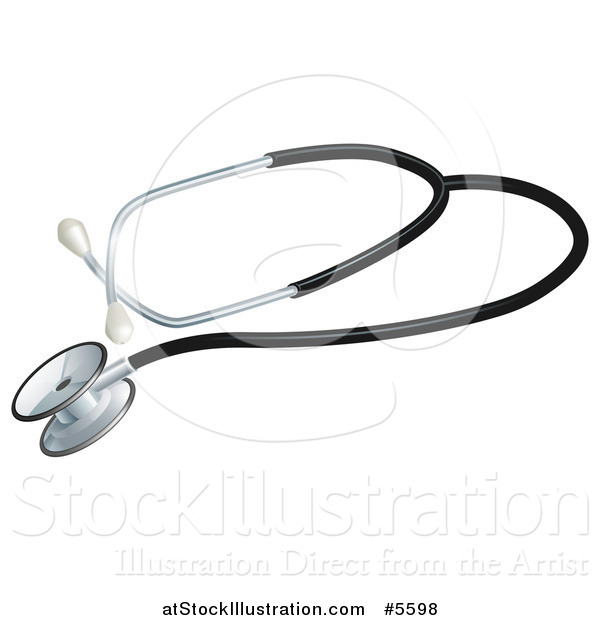 Vector Illustration of a 3d Medical Stethoscope