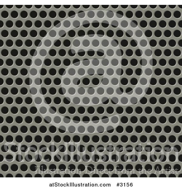 Vector Illustration of a 3d Seamless Metal Grill Pattern