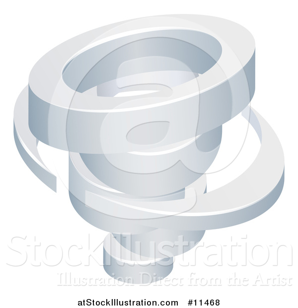 Vector Illustration of a 3d Spinning Tornado Twister