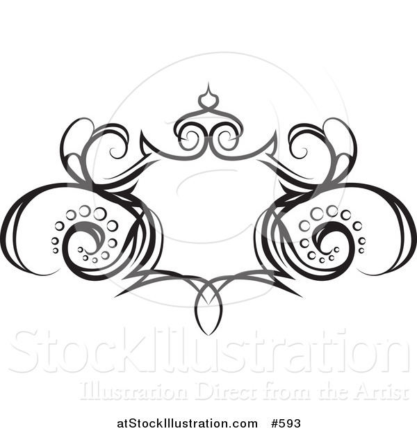 Vector Illustration of a Black and White Grunge Shield Design Element