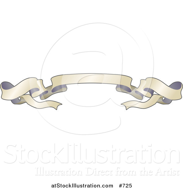 Vector Illustration of a Blank Ribbon Banner
