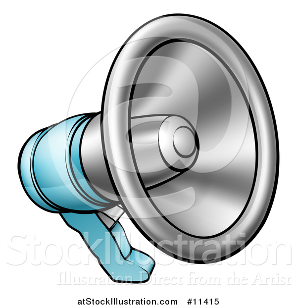 Vector Illustration of a Cartoon Megaphone