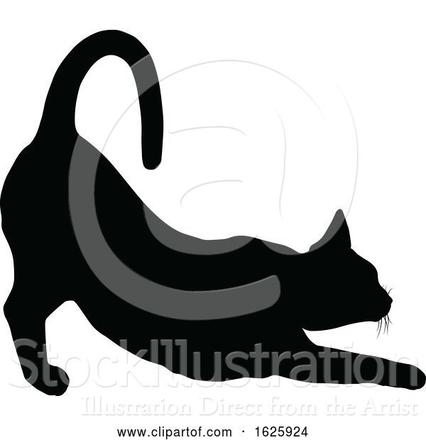 Vector Illustration of a Cat Silhouette