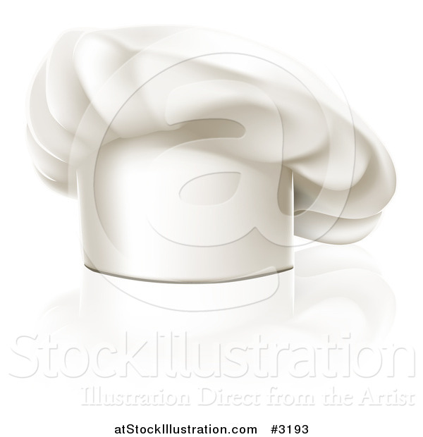 Vector Illustration of a Chefs Hat with a Reflection