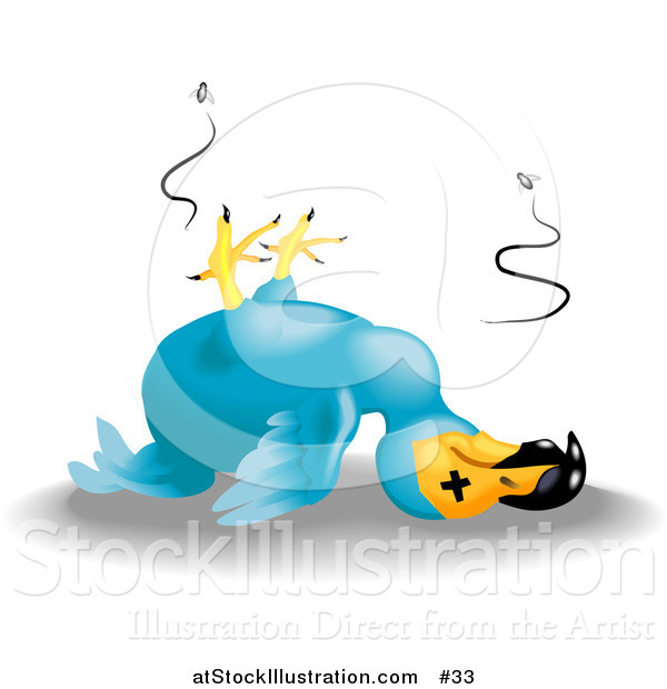 Vector Illustration of a Dead Dodo Bird