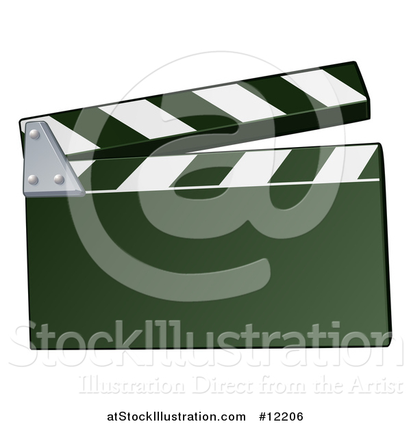 Vector Illustration of a Filming Clapper Board