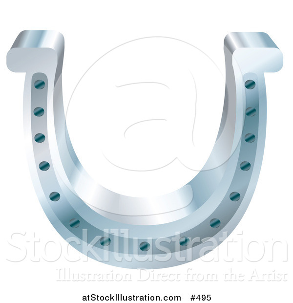 Vector Illustration of a Good Luck Horse Shoe Charm