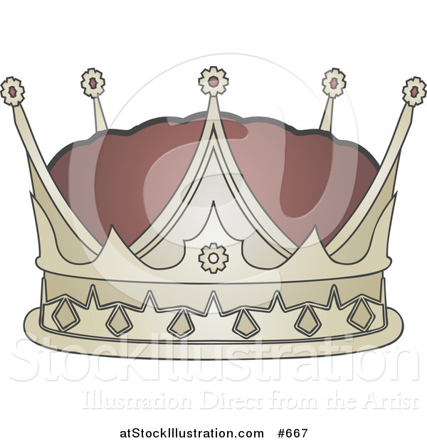 Vector Illustration of a Kings Crown