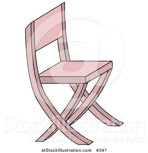 Vector Illustration of a Pink Chair