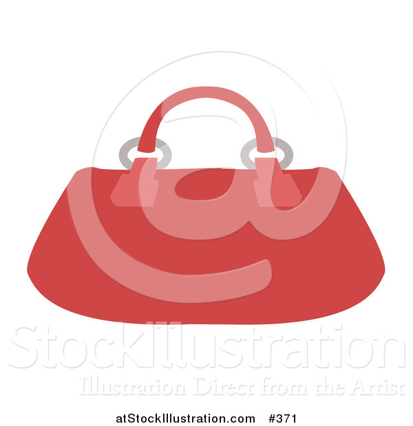 Vector Illustration of a Red Purse