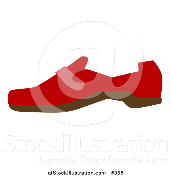 Vector Illustration of a Red Shoe