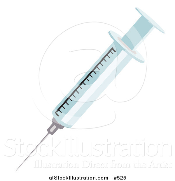 Vector Illustration of a Syringe and Needle