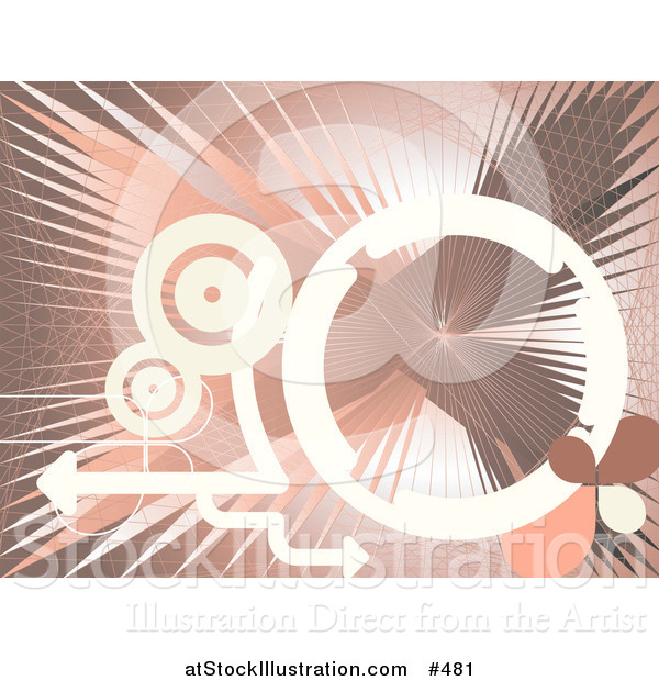 Vector Illustration of a White, Gray and Pink Internet Background