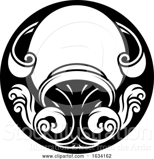 Vector Illustration of Aquarius Zodiac Horoscope Sign