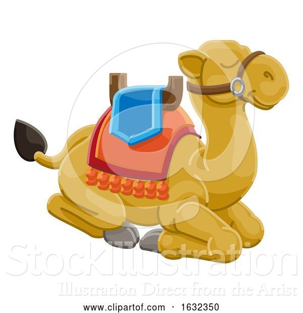 Vector Illustration of Camel Animal Character