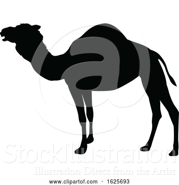 Vector Illustration of Camel Animal Silhouette