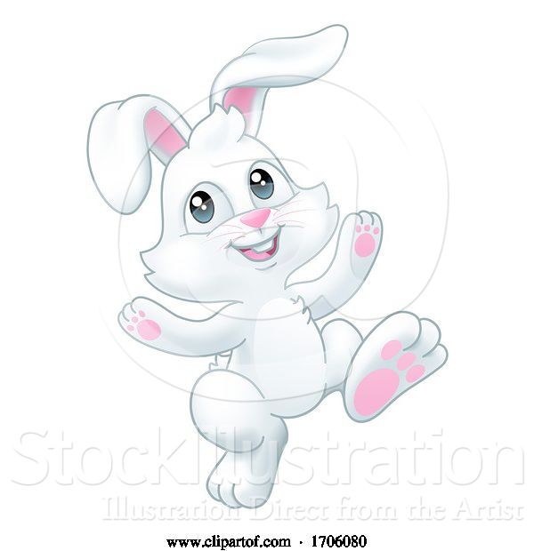 Vector Illustration of Cartoon Easter Bunny Rabbit Cartoon