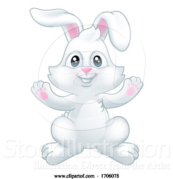 Vector Illustration of Cartoon Easter Bunny Rabbit Cartoon