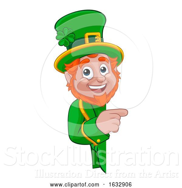 Vector Illustration of Cartoon Leprechaun St Patricks Day Character