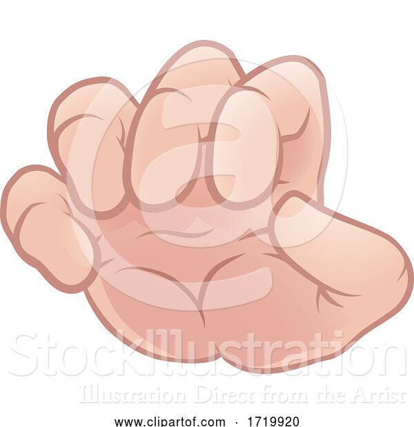 Vector Illustration of Cartoon Monster Claw Hand