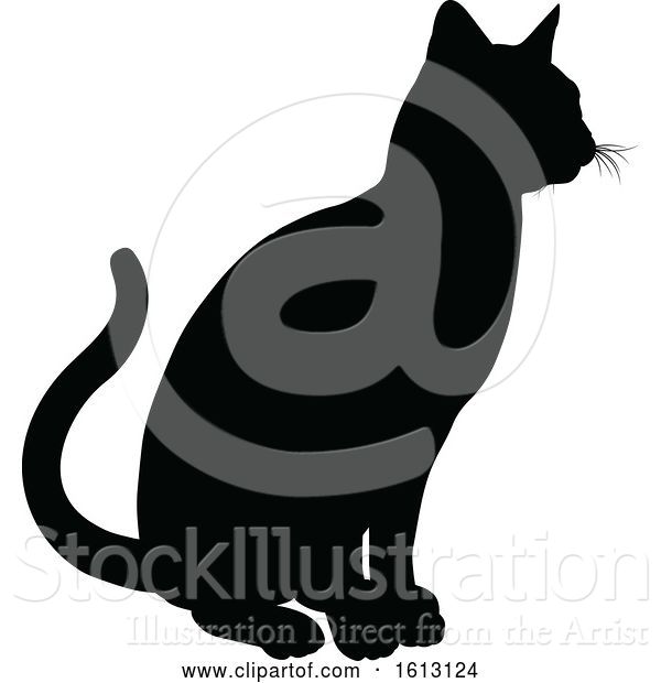 Vector Illustration of Cat Silhouette