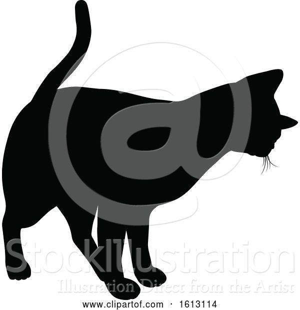 Vector Illustration of Cat Silhouette