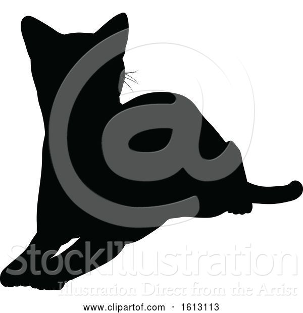 Vector Illustration of Cat Silhouette