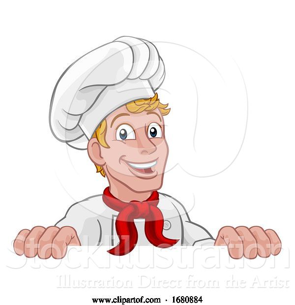 Vector Illustration of Chef Cook Baker Character