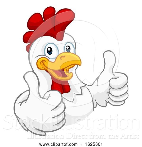 Vector Illustration of Chicken Rooster Cockerel Character