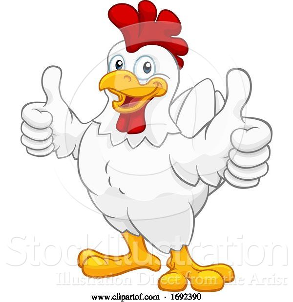 Vector Illustration of Chicken Rooster Cockerel Character