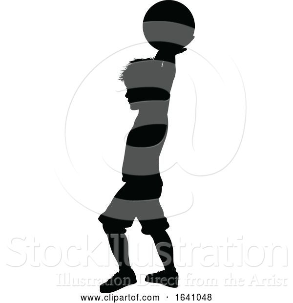 Vector Illustration of Child Kid Silhouette